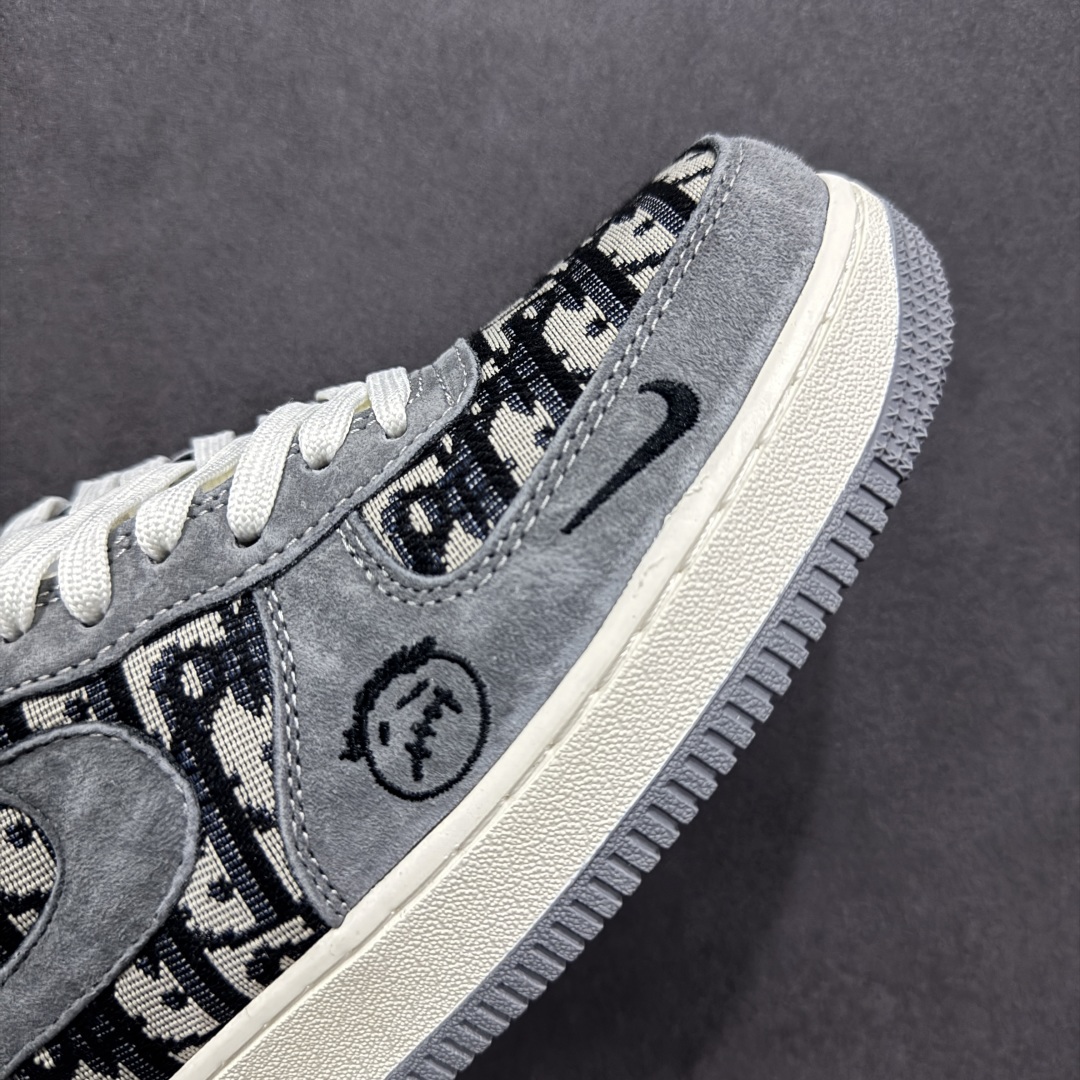 260  【定制版】Nike Air Force 1'07 Low 迪奥联名 灰针织鬼脸 空军一号低帮休闲板鞋 KK1988-056