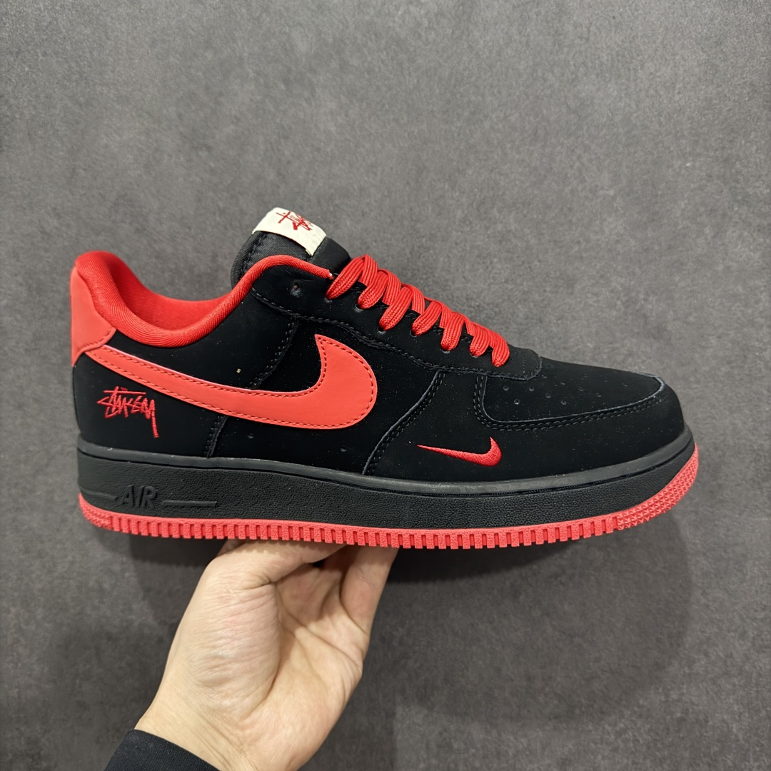 260  【定制版】Nike Air Force 1'07 Low 斯图西联名 激情橙 空军一号低帮休闲板鞋 DF0188-044