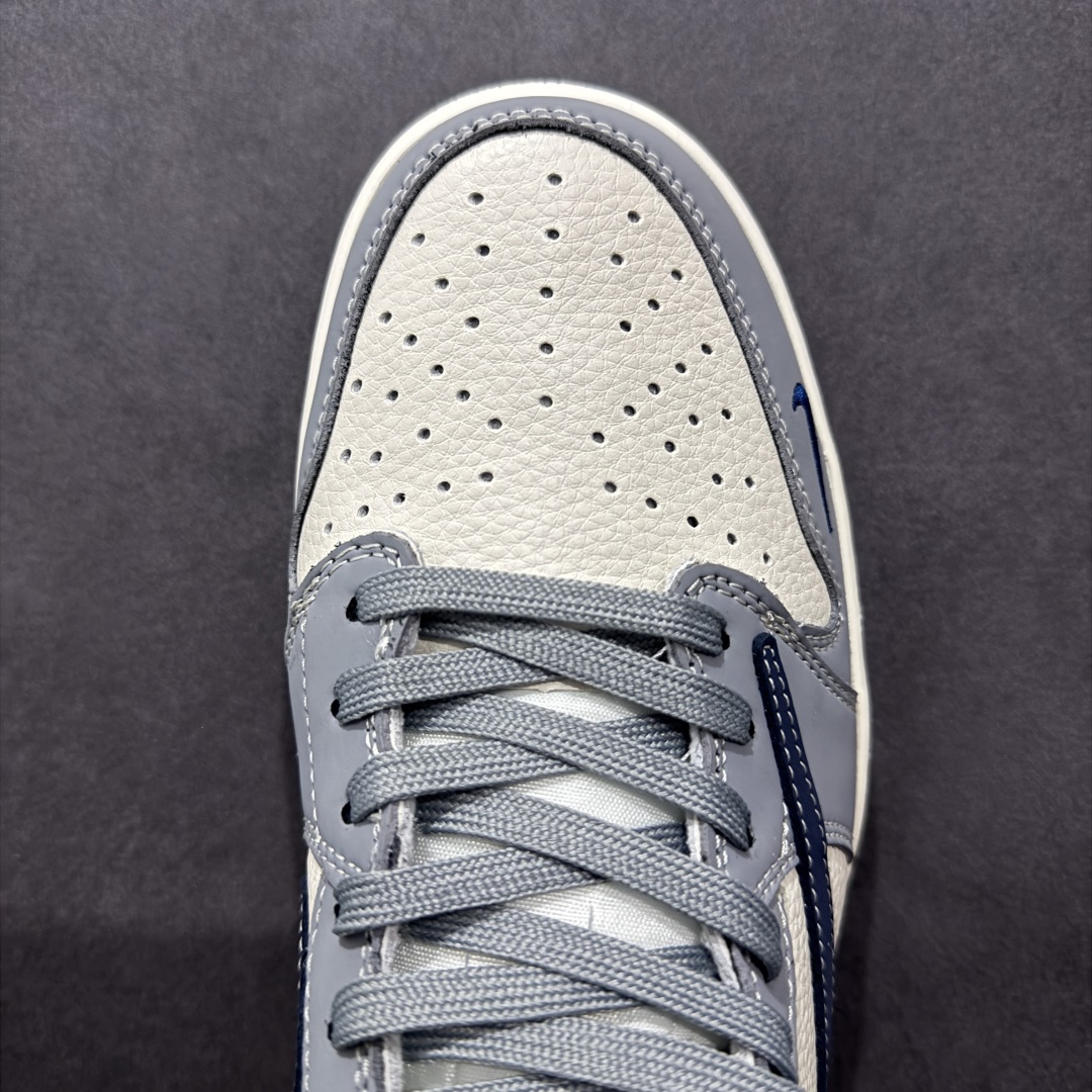 280  【定制版】Travis Scott x Fragment Design x Air Jordan 1 Low OG SP AJ1 乔1鬼脸联名 白蓝生胶 低帮文化休闲板鞋 LD2025-005