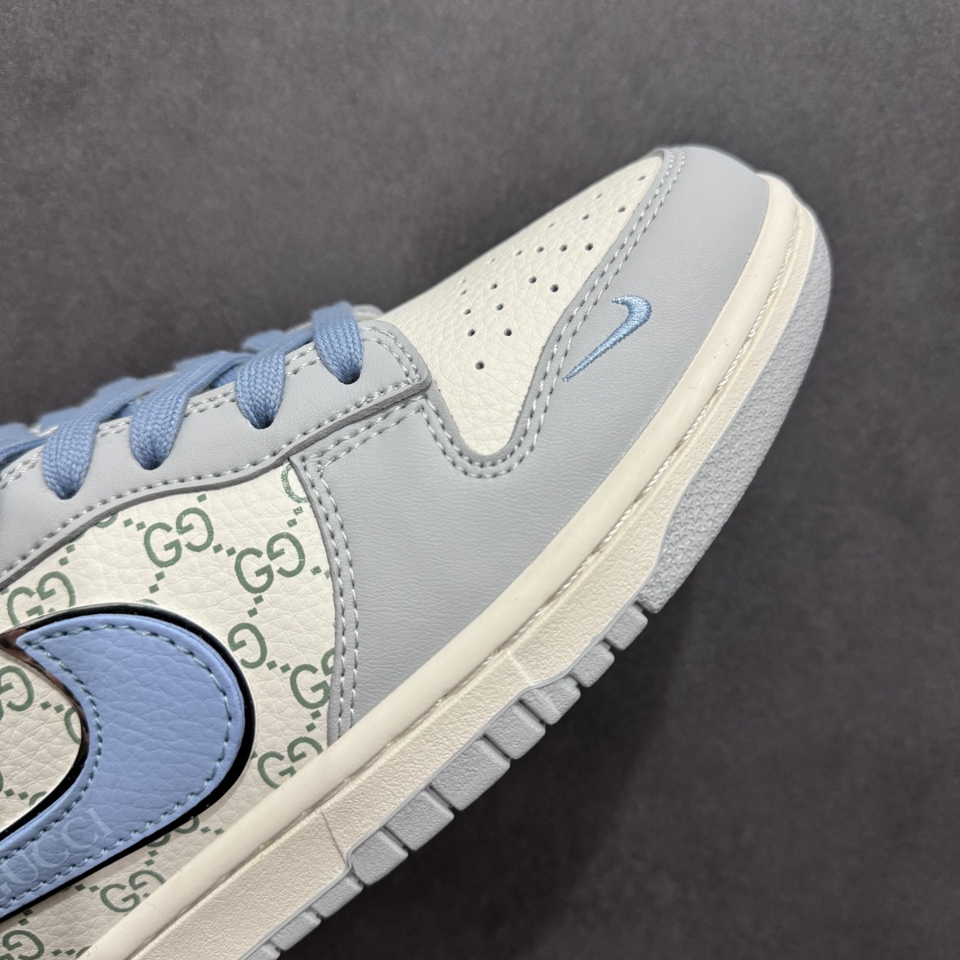 280  【定制版】Nike SB Dunk Low 古驰联名 灰蓝印花 周年高端定制 低帮休闲板鞋 JJ2508-556