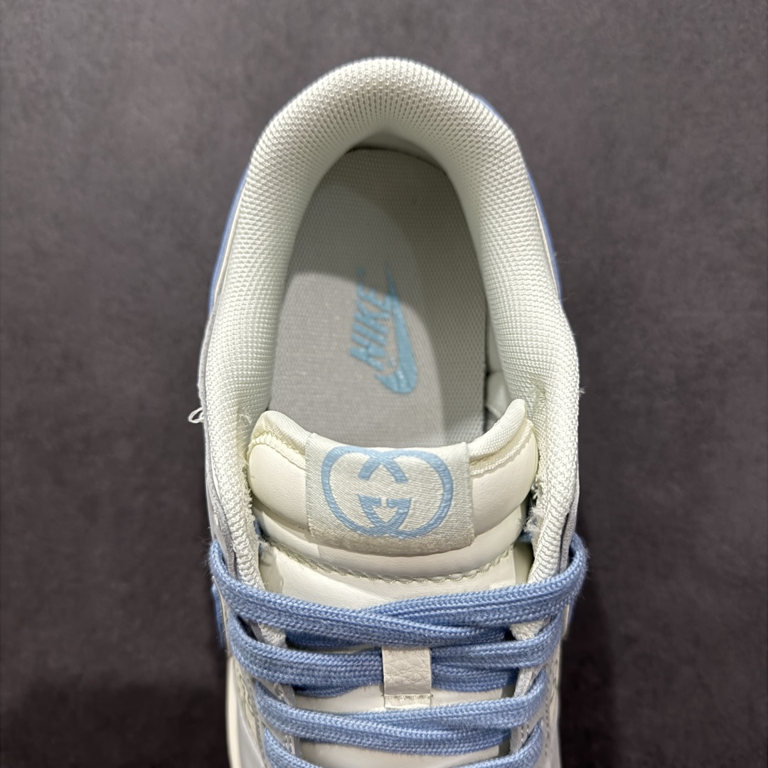 280  【定制版】Nike SB Dunk Low 古驰联名 灰蓝印花 周年高端定制 低帮休闲板鞋 JJ2508-556