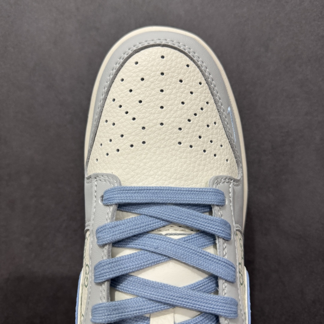 280  【定制版】Nike SB Dunk Low 古驰联名 灰蓝印花 周年高端定制 低帮休闲板鞋 JJ2508-556