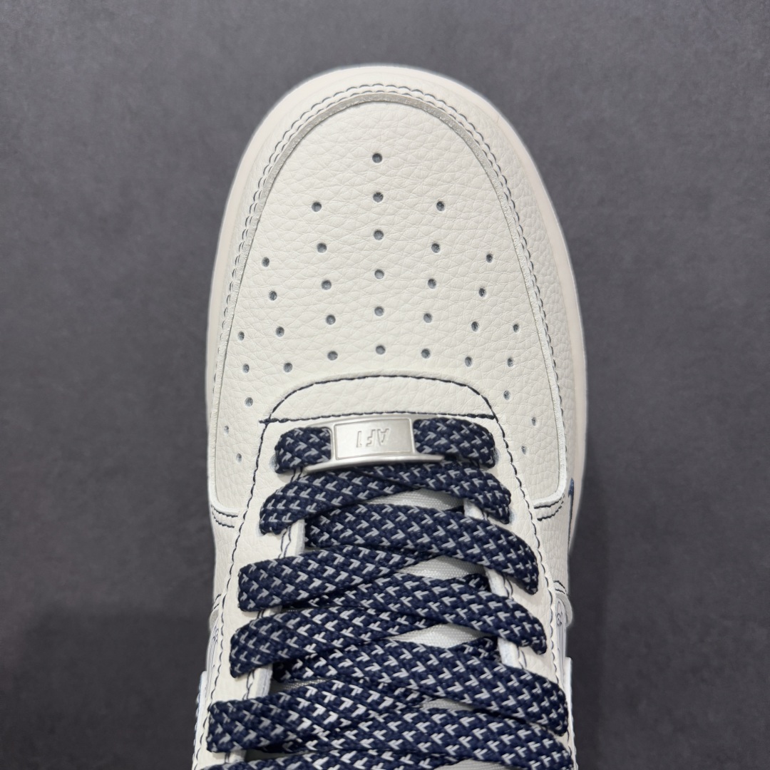 260  【定制版】Nike Air Force 1'07 Low 耐克联名 深蓝多重勾 空军一号低帮休闲板鞋 HH7518-069