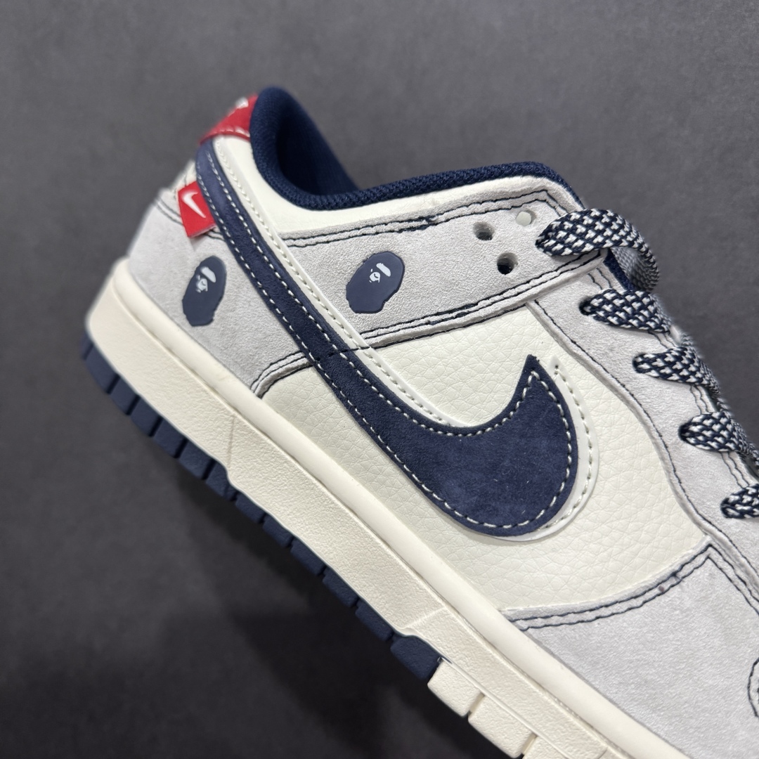 280  【定制版】Nike SB Dunk Low Bape联名 猪八蓝白双勾 周年高端定制 低帮休闲板鞋 SJ2558-018