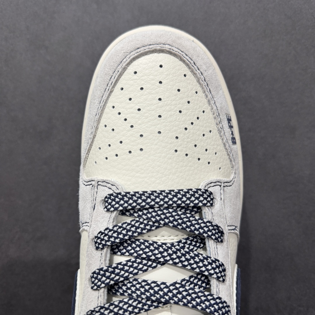280  【定制版】Nike SB Dunk Low Bape联名 猪八蓝白双勾 周年高端定制 低帮休闲板鞋 SJ2558-018