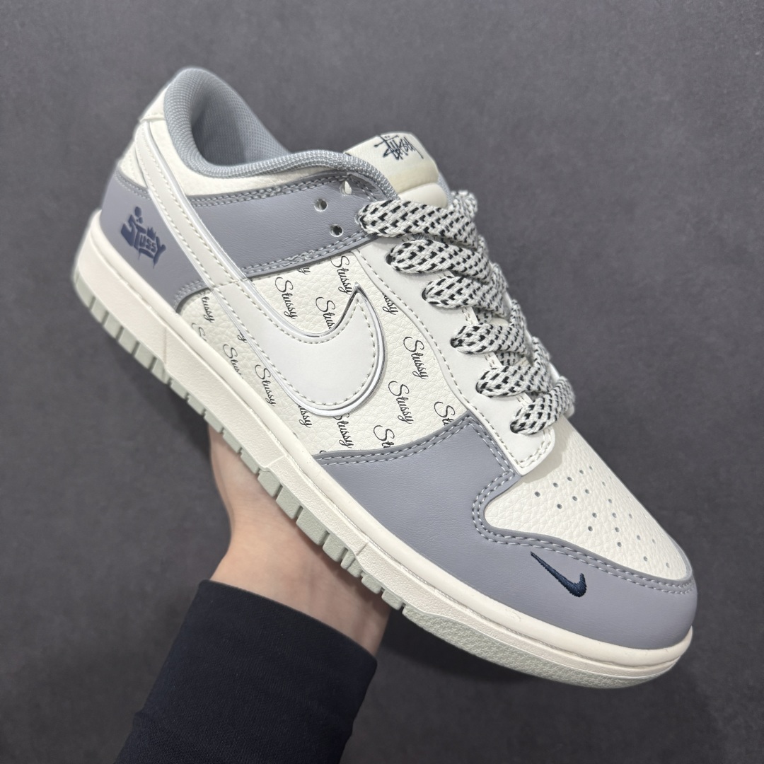 260  【定制版】Nike SB Dunk Low x Stussy 白灰 SD6868-109