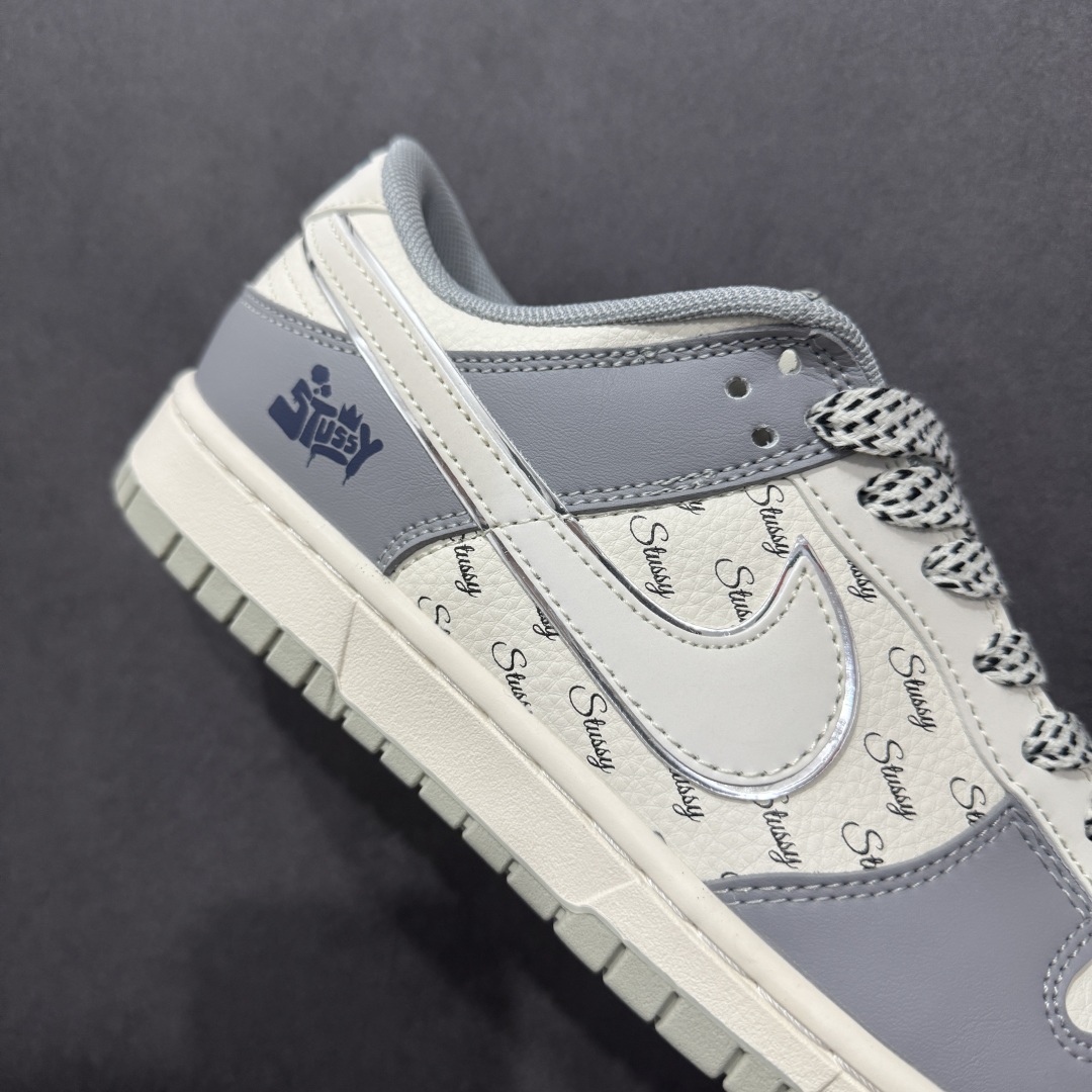 260  【定制版】Nike SB Dunk Low x Stussy 白灰 SD6868-109