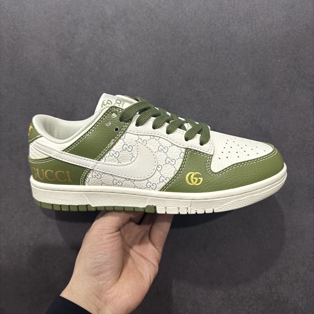 260  【定制版】Stussy x Travis Scott x Air Jordan 1 Low 斯图西 x AJ1 低帮GUCCi 白绿灰倒勾联名 SD6868-106