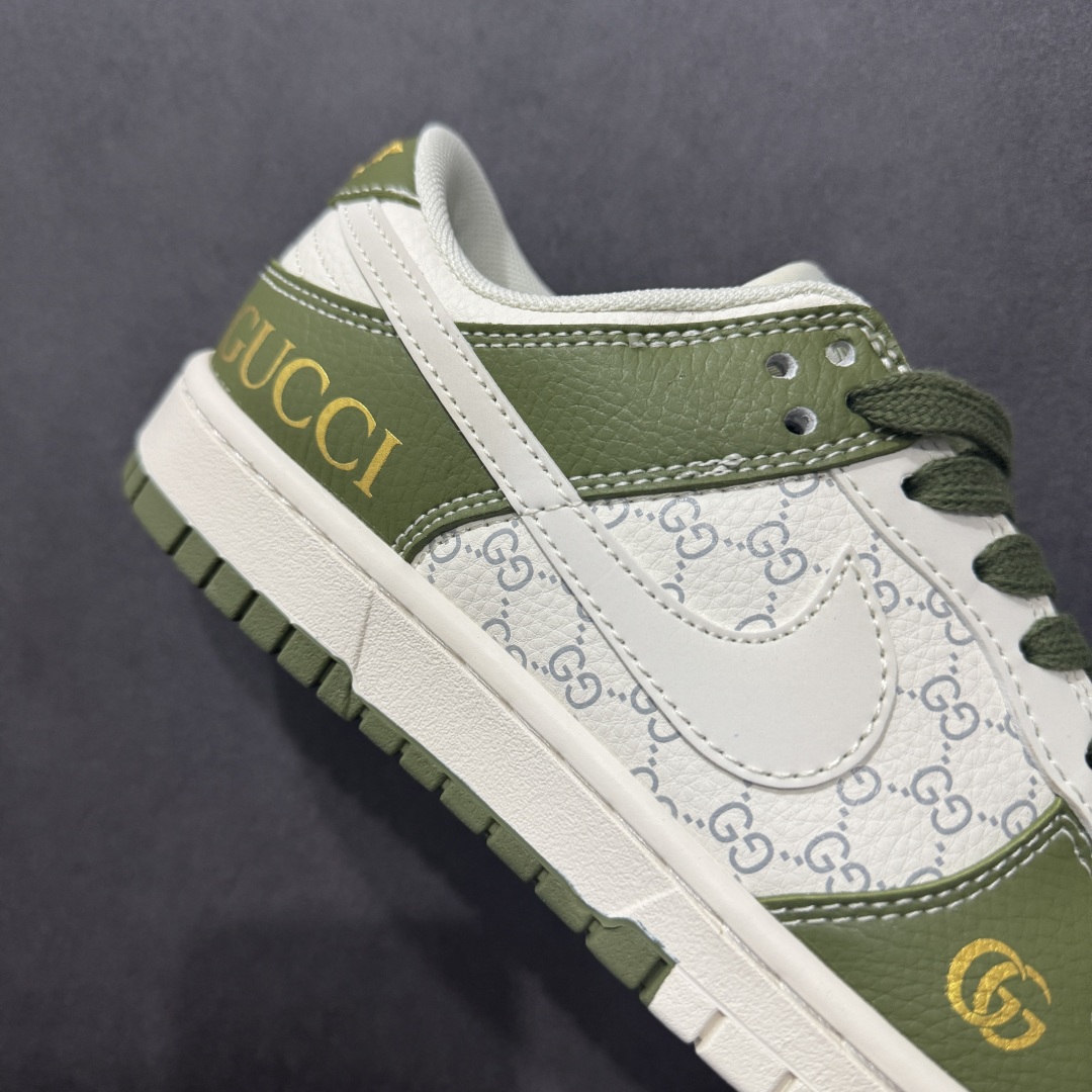 260  【定制版】Stussy x Travis Scott x Air Jordan 1 Low 斯图西 x AJ1 低帮GUCCi 白绿灰倒勾联名 SD6868-106