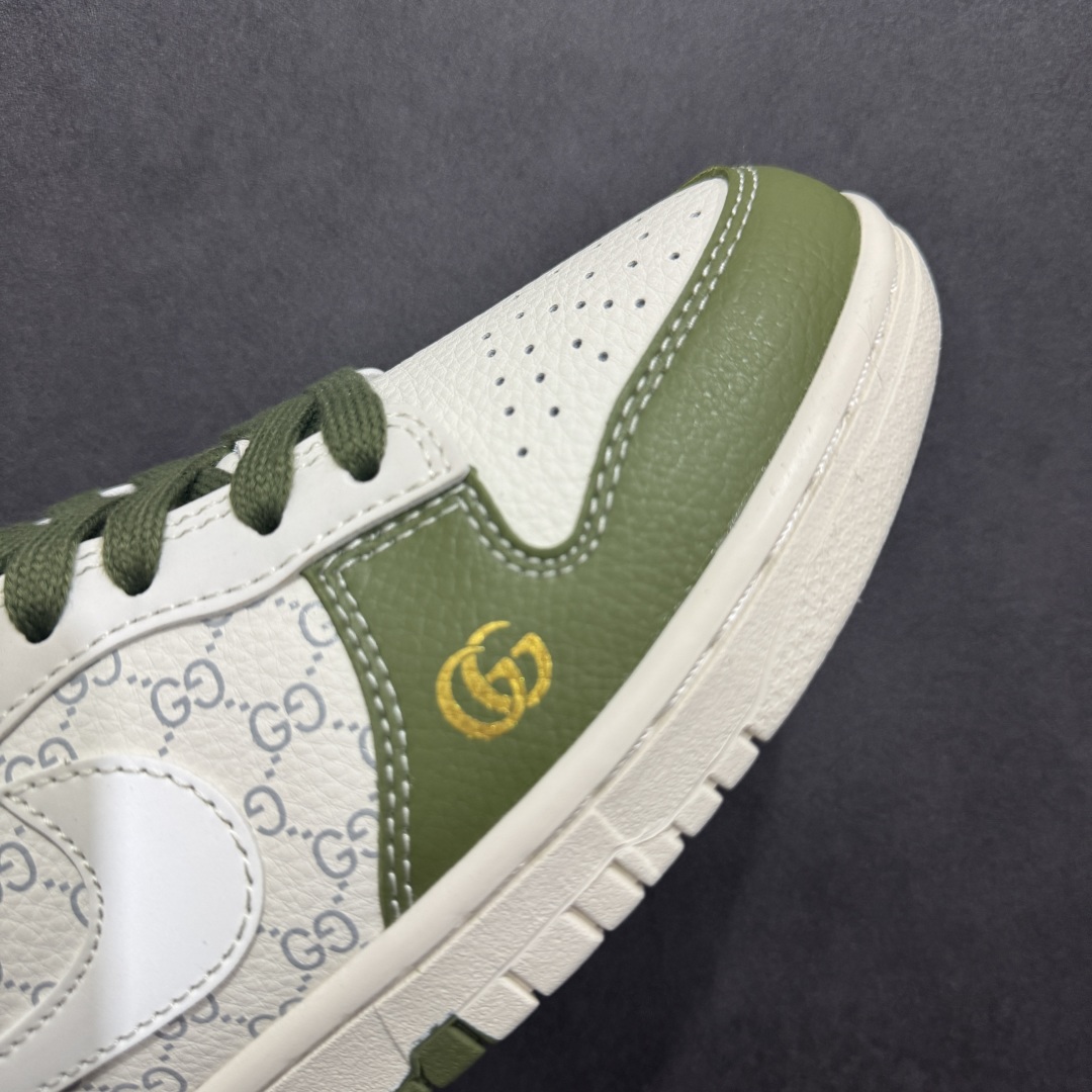 260  【定制版】Stussy x Travis Scott x Air Jordan 1 Low 斯图西 x AJ1 低帮GUCCi 白绿灰倒勾联名 SD6868-106