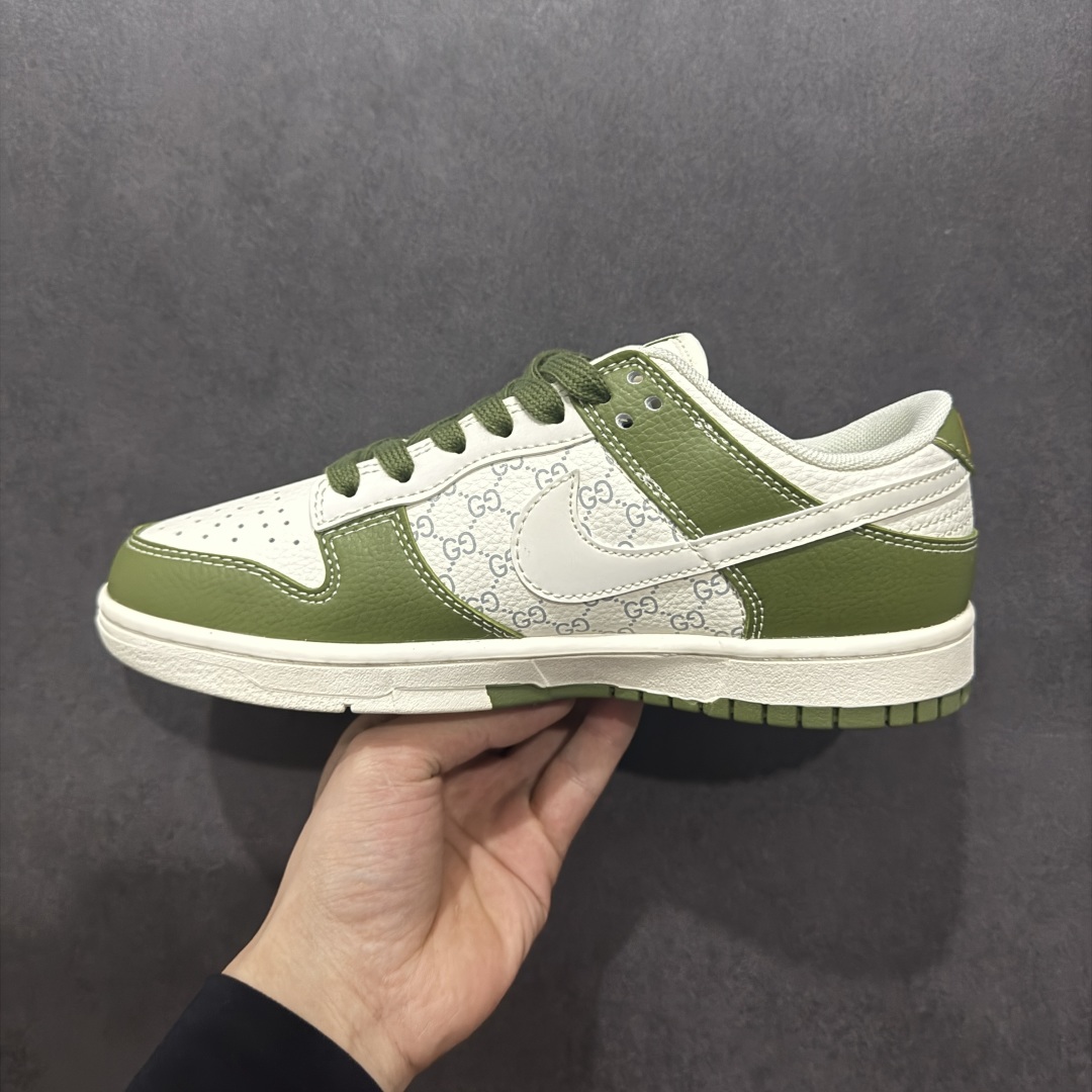 260  【定制版】Stussy x Travis Scott x Air Jordan 1 Low 斯图西 x AJ1 低帮GUCCi 白绿灰倒勾联名 SD6868-106