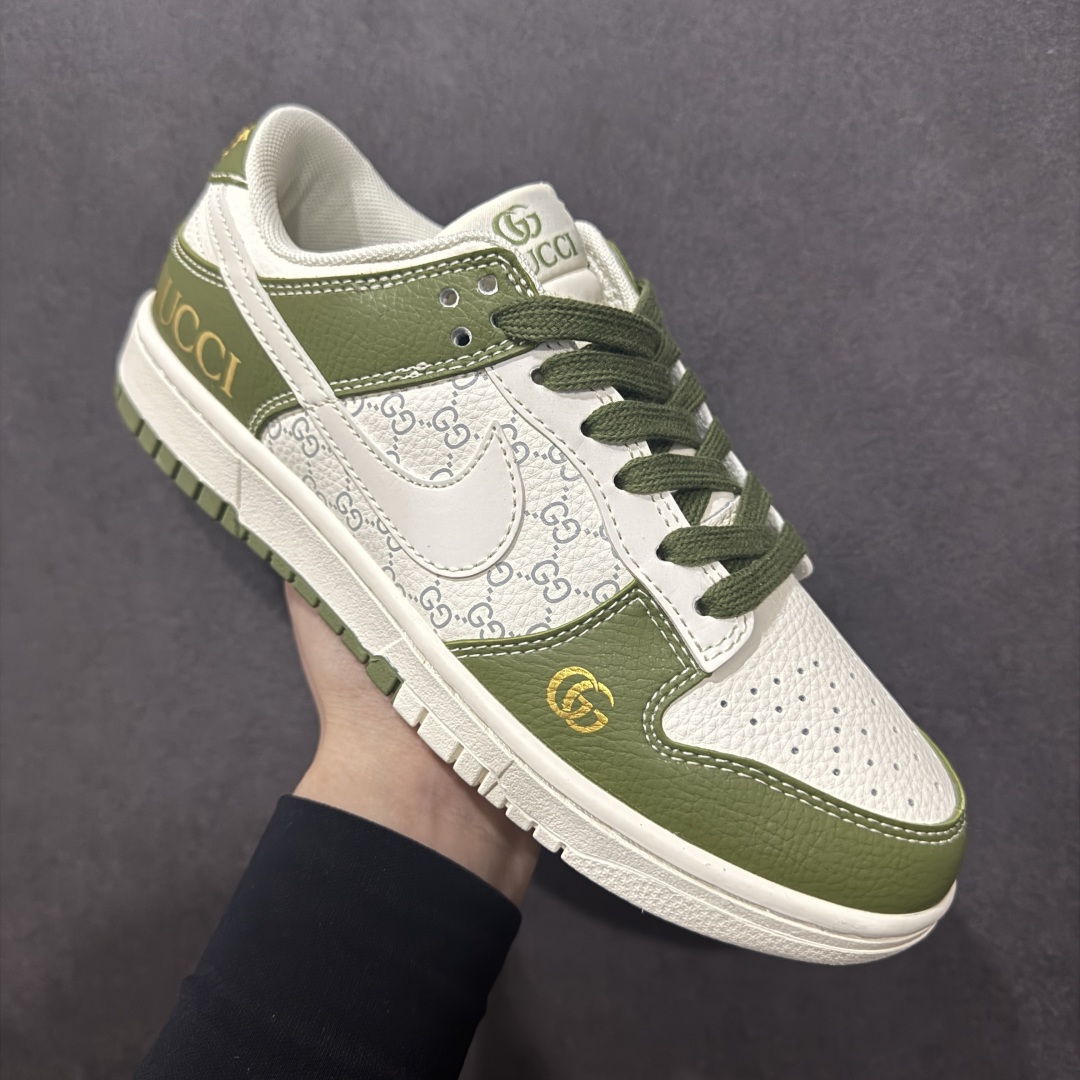 260  【定制版】Stussy x Travis Scott x Air Jordan 1 Low 斯图西 x AJ1 低帮GUCCi 白绿灰倒勾联名 SD6868-106