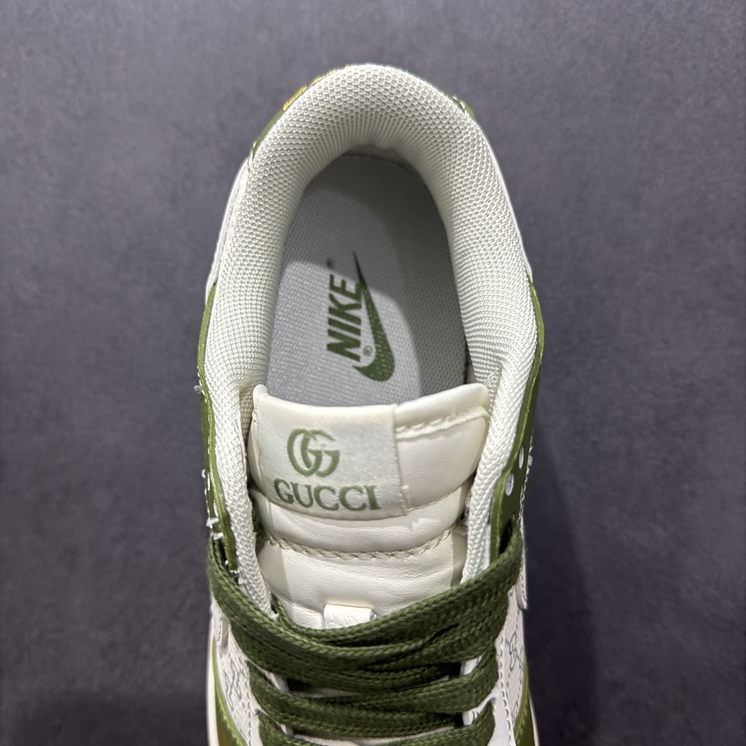 260  【定制版】Stussy x Travis Scott x Air Jordan 1 Low 斯图西 x AJ1 低帮GUCCi 白绿灰倒勾联名 SD6868-106