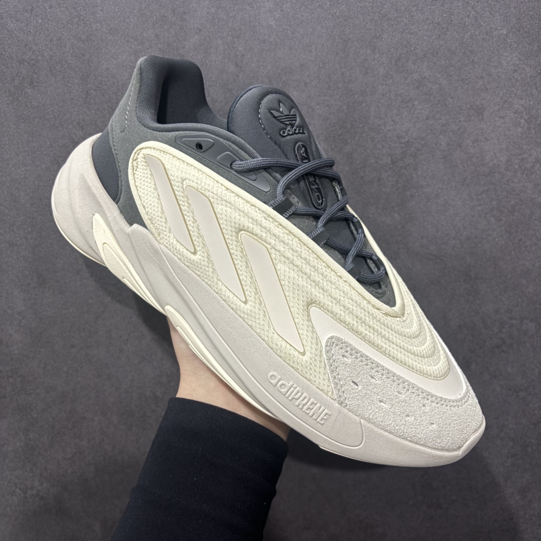 图片[4]-【纯原福利】adidas originals Ozelia 复古舒适时尚 网布织物减震耐磨 低帮跑步鞋 男女同款 得物爆款 纯原版本 原版开发 1比1原材打造 版型做工细节都相当完美 品质没得挑 工厂亏本福利套现 白菜价格 海量库存放心推广 春夏百搭复古老爹鞋 休闲健身通勤适合任何场所 非常高颜值 非常好看 强烈推荐人手一双 编码：GY2502 米灰 尺码：36/45-选品中心