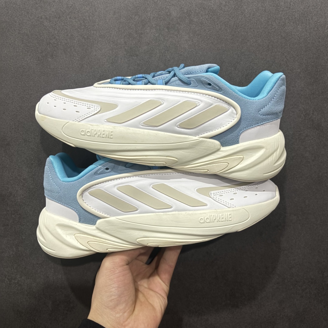 图片[3]-【纯原福利】adidas originals Ozelia 复古舒适时尚 网布织物减震耐磨 低帮跑步鞋 男女同款 得物爆款 纯原版本 原版开发 1比1原材打造 版型做工细节都相当完美 品质没得挑 工厂亏本福利套现 白菜价格 海量库存放心推广 春夏百搭复古老爹鞋 休闲健身通勤适合任何场所 非常高颜值 非常好看 强烈推荐人手一双 编码：GY2502 米灰 尺码：36/45-选品中心