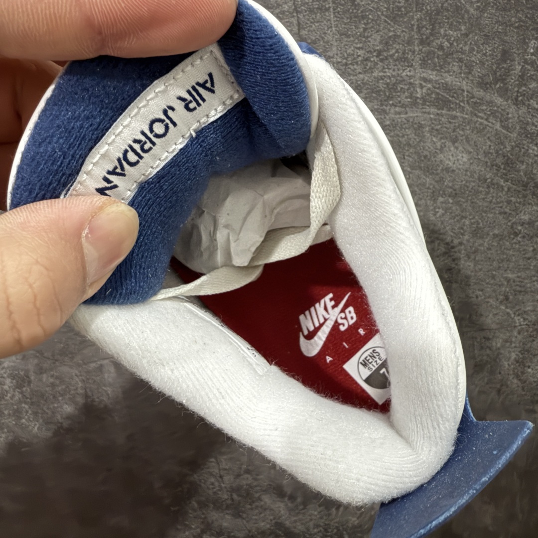 图片[6]-【原厂版】NK SB x Air Jordan AJ4 联名海军蓝 白蓝 DR5415-100 全新升级改良 原鞋原楦原纸板同源开发 完美呈现乔4的版型 内侧正确双色网格 还原细节 原厂皮料 正确气垫颜色 正确网格工艺 正确拉帮工艺 全鞋原装材料制作 原档案原模具打造 支持全方位与正品对比 尺码：40 40.5 41 42 42.5 43 44 44.5 45 46 47.5-选品中心