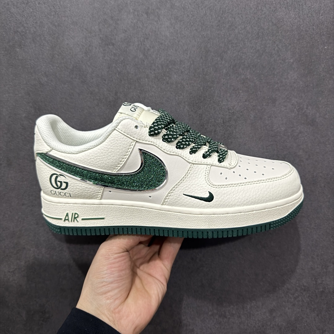  
【定制版】Nike Air Force 1 Low 07 x GUCCI 白绿小钩
原楦头原纸板 打