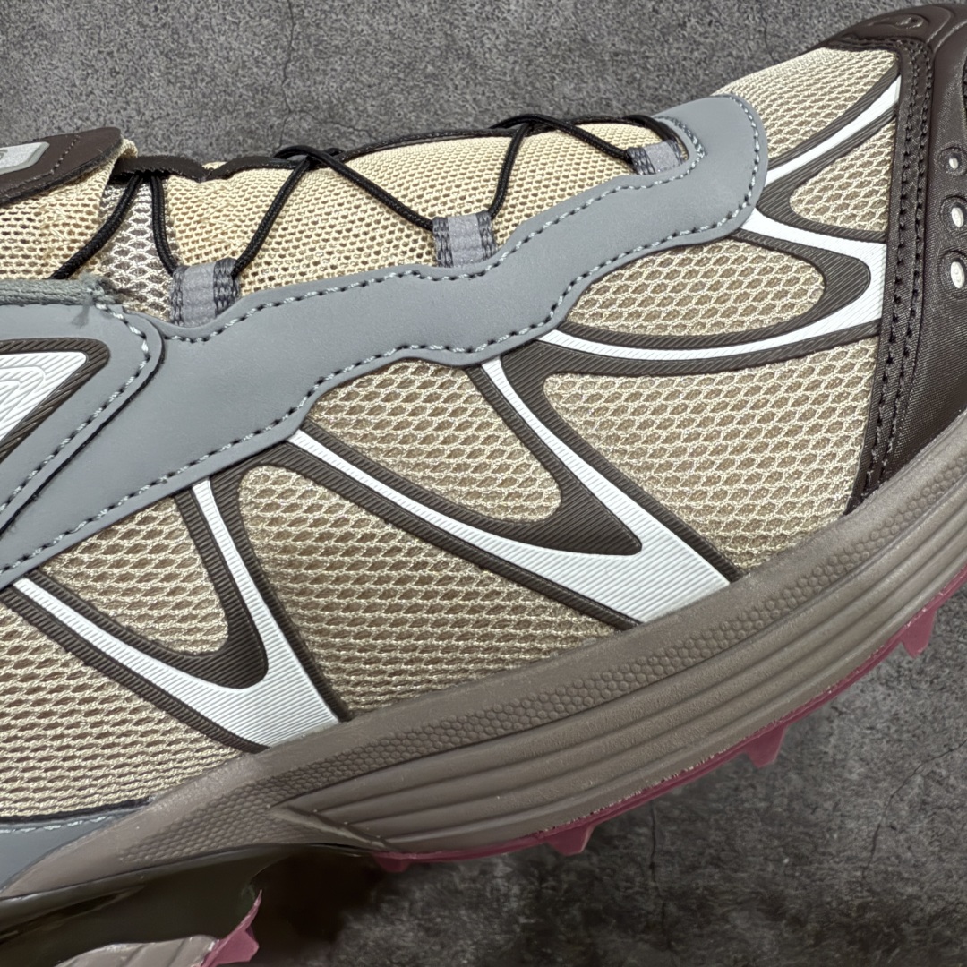 图片[4]-【绿x版】Salomon 萨洛蒙XT-Whisper 户外 休闲 运动鞋 跑鞋 477618 原版购入开发 做货 Salomon 对 XT-WHISPER 鞋面设计进行了升级，以多种鞋面材质，构造了丰富的鞋面层次，为鞋款增添摩登现代感。鞋款独特的波浪形 Sensifit系统设计勾勒出鞋身的流动感线条，并结合标志性的Quicklace™ 快速系带系统，保障全鞋舒适包裹感。结合 Contagrip® 大底，在保留鞋款功能性的同时多维度诠释城市户外型格 配送专柜精美包装🛍📦 面料 ： 原版定制进口网面+牛皮 内里 ： 原版进口透气网里 鞋底 ： 原版开模防滑橡胶材质 底厚 ：3.5CM 尺码： 36-46-选品中心