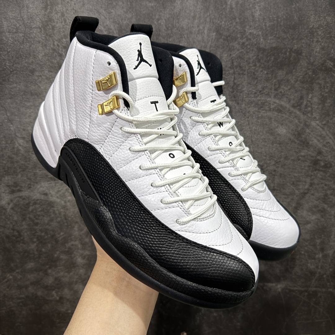 【TK至尊版】Air Jordan AJ12 Retro 潮流 中帮 复古篮球鞋 黑白130690-125 一比一原厂皮 最正确的版型 鞋盒 鞋盒标 芯片 更多12代的配色陆续出齐 真真的做到市场12代天花板 国外强烈推荐版本 外贸混卖专供品质 国内专业外贸AJ大厂出品 原厂楦头纸板 原厂皮料打造 原厂真碳板 内置气垫 尺码：40 40.5 41 42 42.5 43 44 44.5 45 46 47.5-选品中心