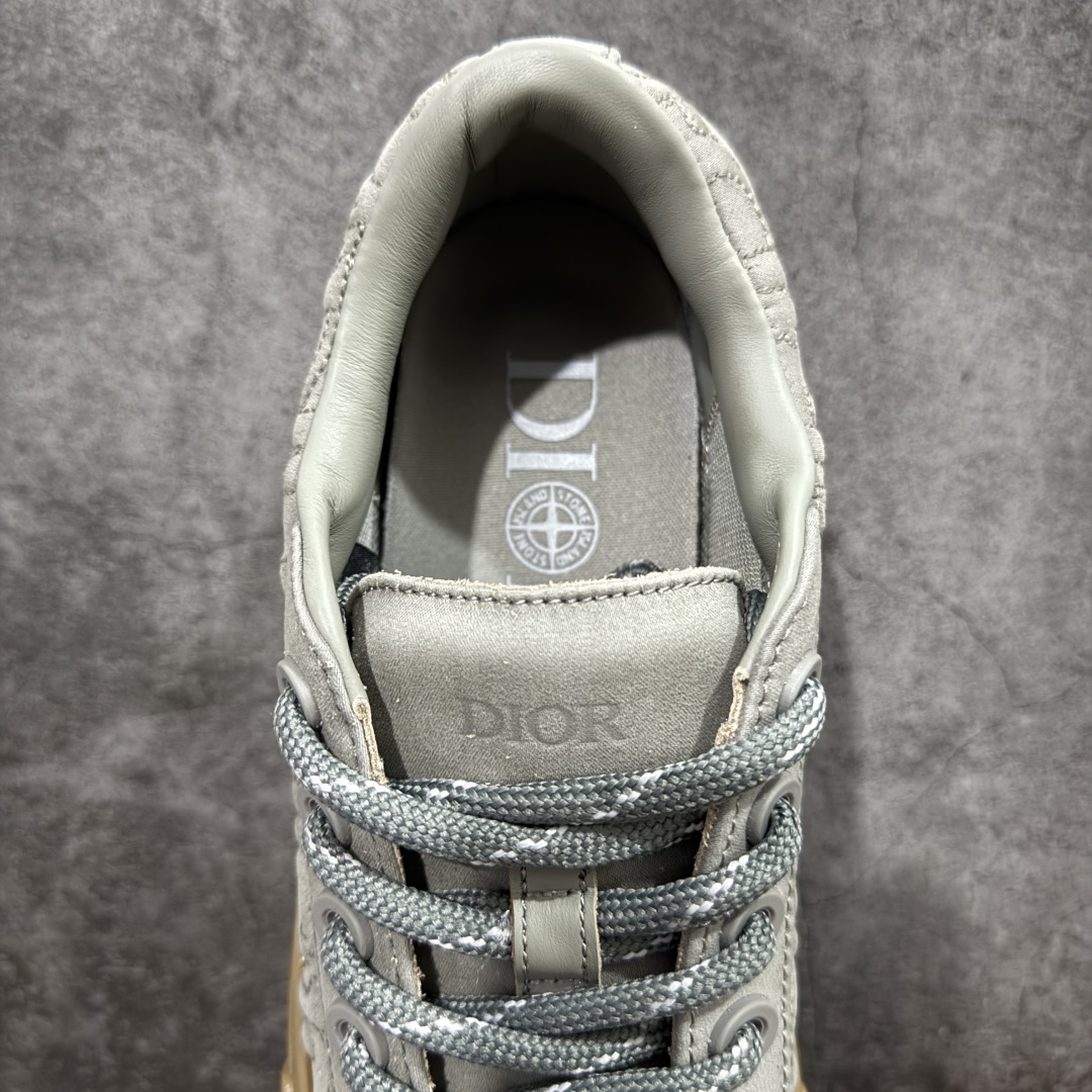 400  【总裁版本】Stone Island x Dior B33 Tennis Do Cotton 石头岛迪奥联名复古休闲板鞋