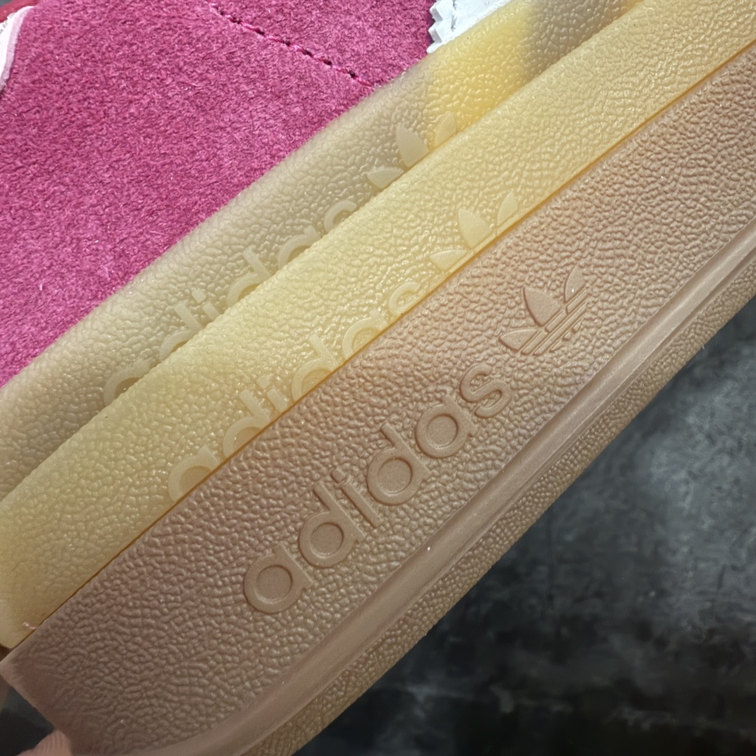 图片[3]-【纯原cs版】AD 阿迪 Gazelle Bold 厚底休闲板鞋三层底 ID6997 市场最强充正版 没有之一 区别市面先行任何版本 欢迎对比 原厂翻毛皮 无色差 质感同步原鞋 侧面烫金压印字体规格 大小一致 三层底颜色深浅均不同 原版同步 中底 鞋底刷胶 反口柔软度都与原版一致 尺码：35.5 36 36.5 37 38 38.5 39 40-选品中心