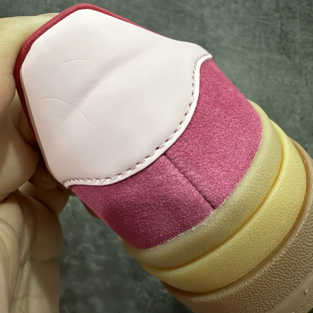 图片[2]-【纯原cs版】AD 阿迪 Gazelle Bold 厚底休闲板鞋三层底 ID6997 市场最强充正版 没有之一 区别市面先行任何版本 欢迎对比 原厂翻毛皮 无色差 质感同步原鞋 侧面烫金压印字体规格 大小一致 三层底颜色深浅均不同 原版同步 中底 鞋底刷胶 反口柔软度都与原版一致 尺码：35.5 36 36.5 37 38 38.5 39 40-选品中心