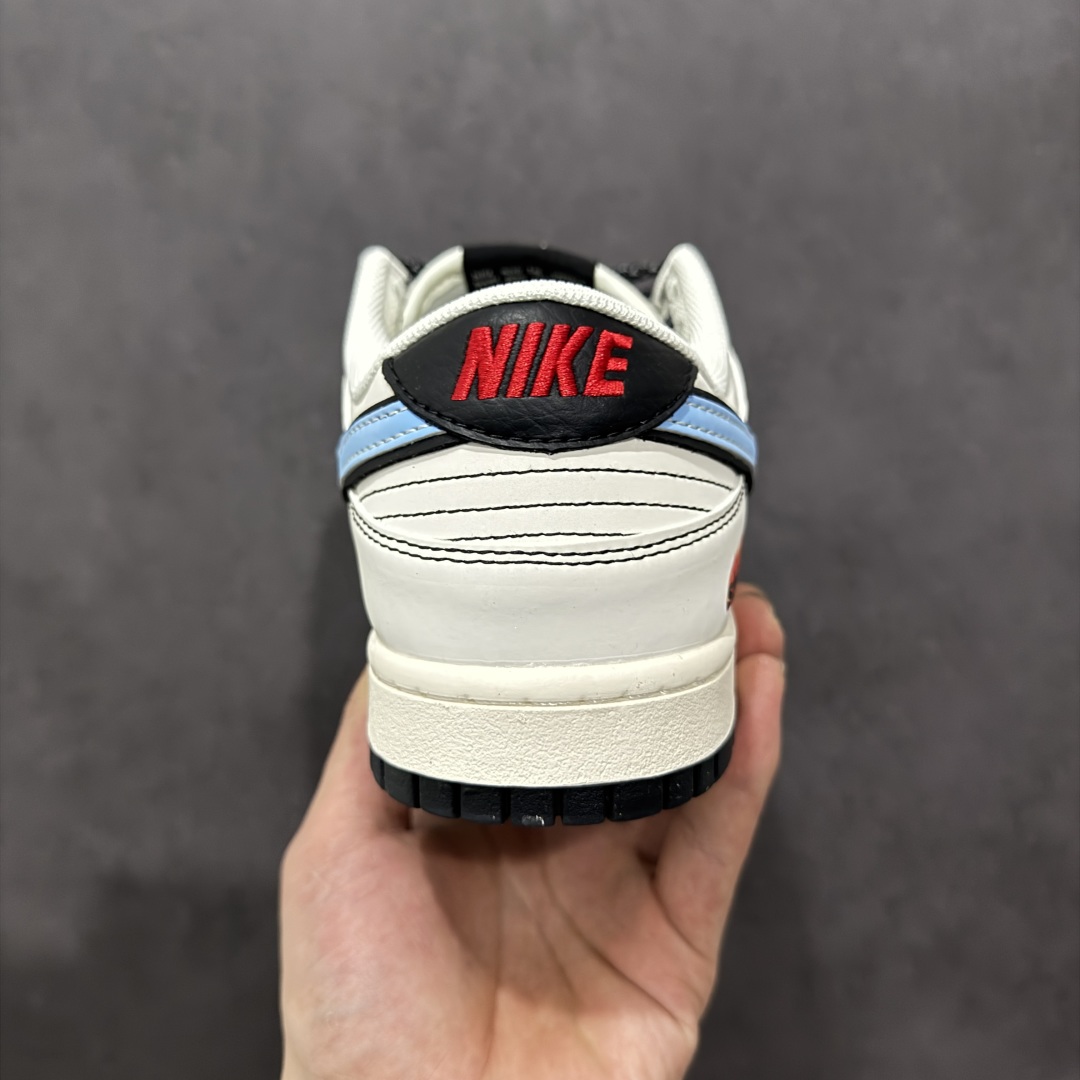  
【定制版】Nike SB Dunk Low 斯图西联名 双拼黑蓝 周年高端定制 低帮休闲板鞋 ZH2