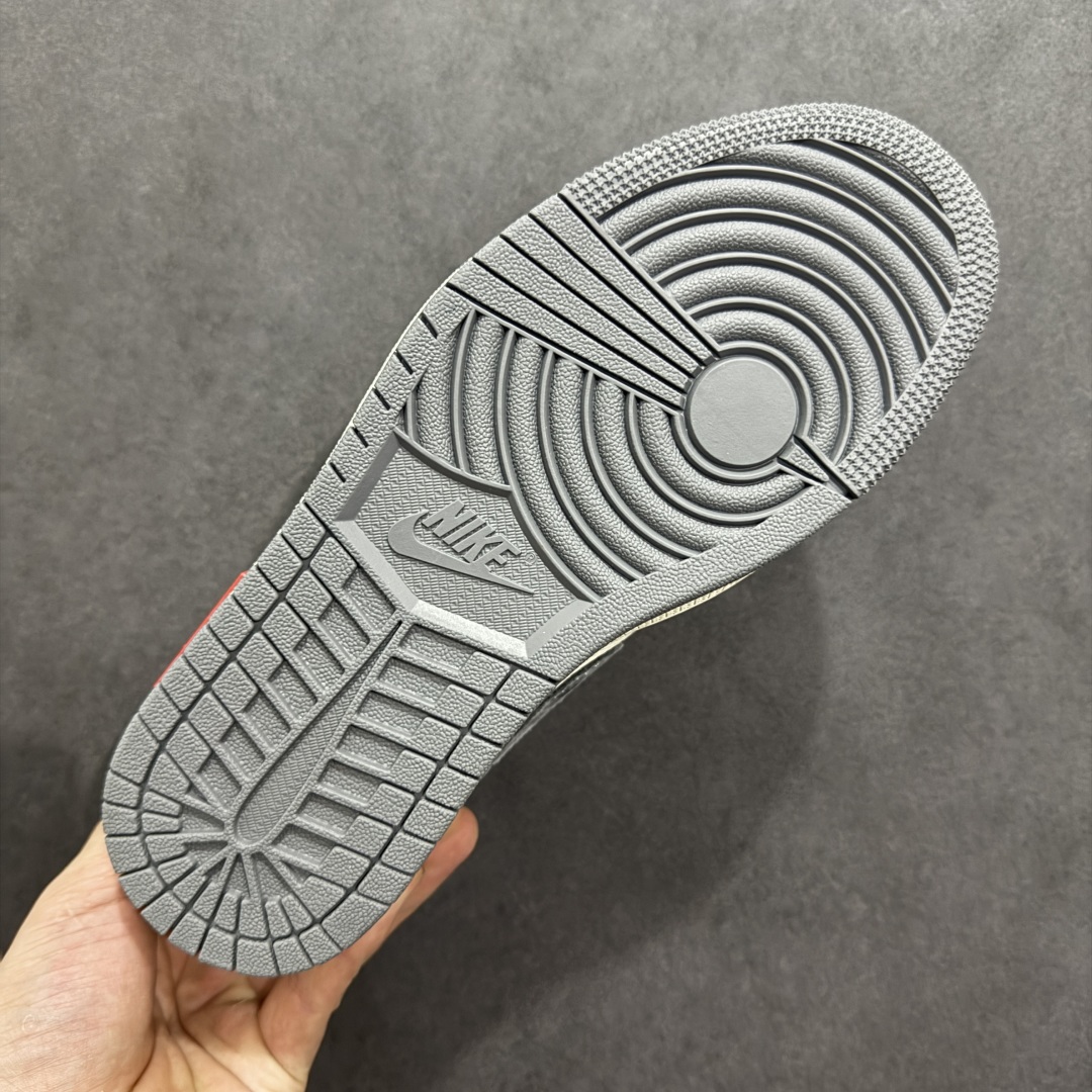  
【定制版】Air Jordan 1 Low AJ1 乔1 斯图西联名 米灰金属标 高端定制 低帮复古