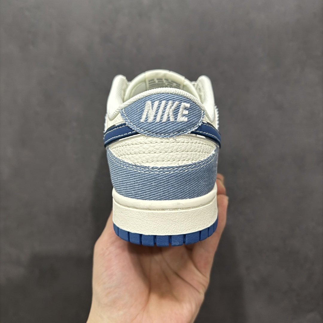  
【定制版】Nike SB Dunk Low 斯图西联名 水蓝牛仔 周年高端定制 低帮休闲板鞋 JJ2