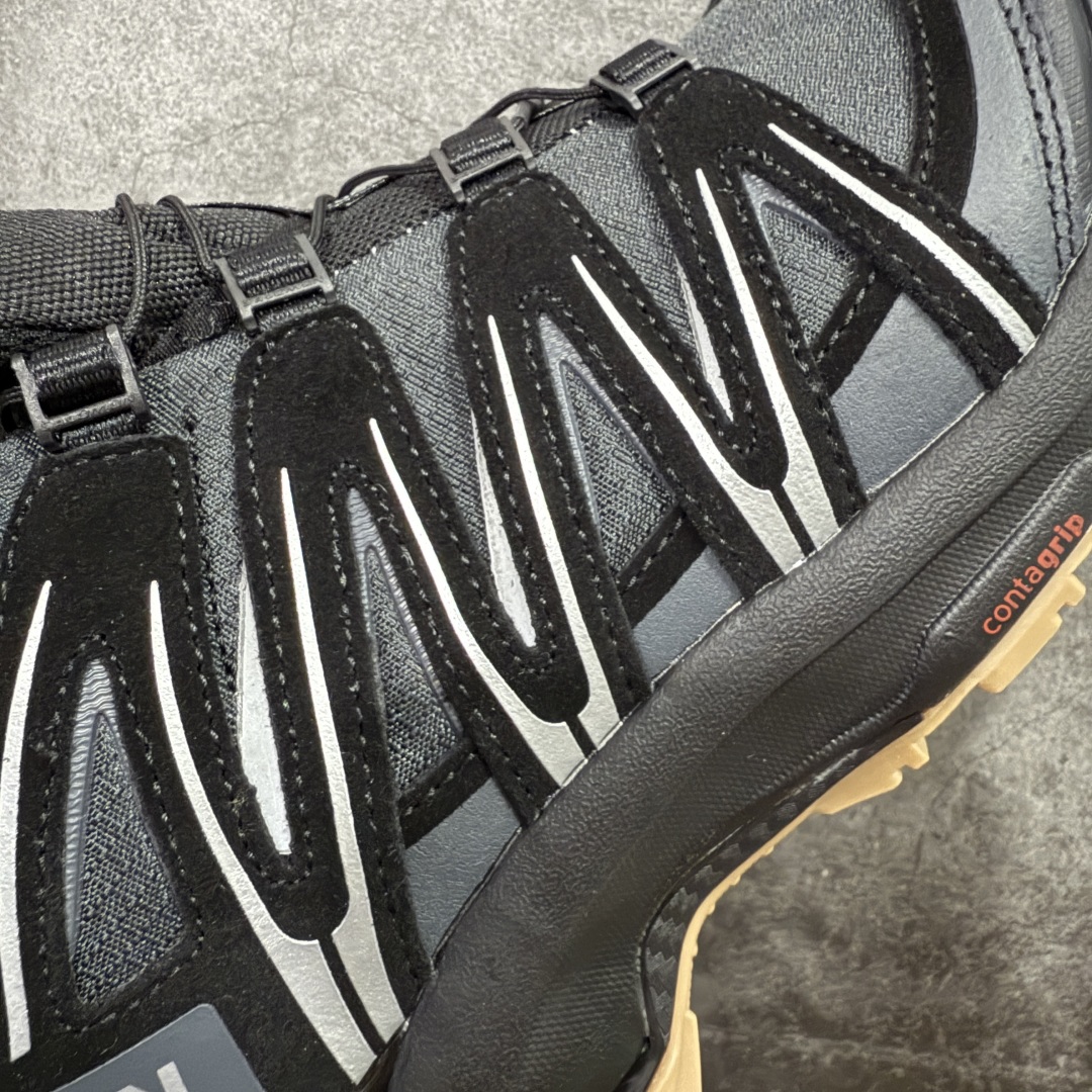 图片[4]-【纯原W1版】SALOMON XA Pro 3D Suede黑生胶 萨洛蒙潮流越野机能户外功能鞋 472433 纯原外贸平台特供订单 耗时半年巨作 全套原纸板楦头开发 原厂特供网布配套加持 确保原汁原味 完美呈现版型 原档数据独家私模五层组合大底 男女鞋同步官方开发至46.5 原装Ortholite轻量化鞋垫 中底布带钢印编号 原厂TPU锁扣 进口港宝加持 后跟自然饱满 还原公司包裹性 鞋面采用SENSIFT贴合技术 全方位贴合包裹脚型 鞋跟部鞋底牵引设计 提供强大的抓地性能 更适应野外崎岖不平的道路 其3D ADVANCED CHASSIS底盘 材料轻量大化 钉齿设计更具稳定性 防护性 鞋底易磨损区运用CONTAGRIP高耐磨材料 应对城市硬质路面长距离跑考验 尺码：36 36.5 37.5 38 38.5 39 40 40.5 41 42 42.5 43 44 44.5 45-选品中心