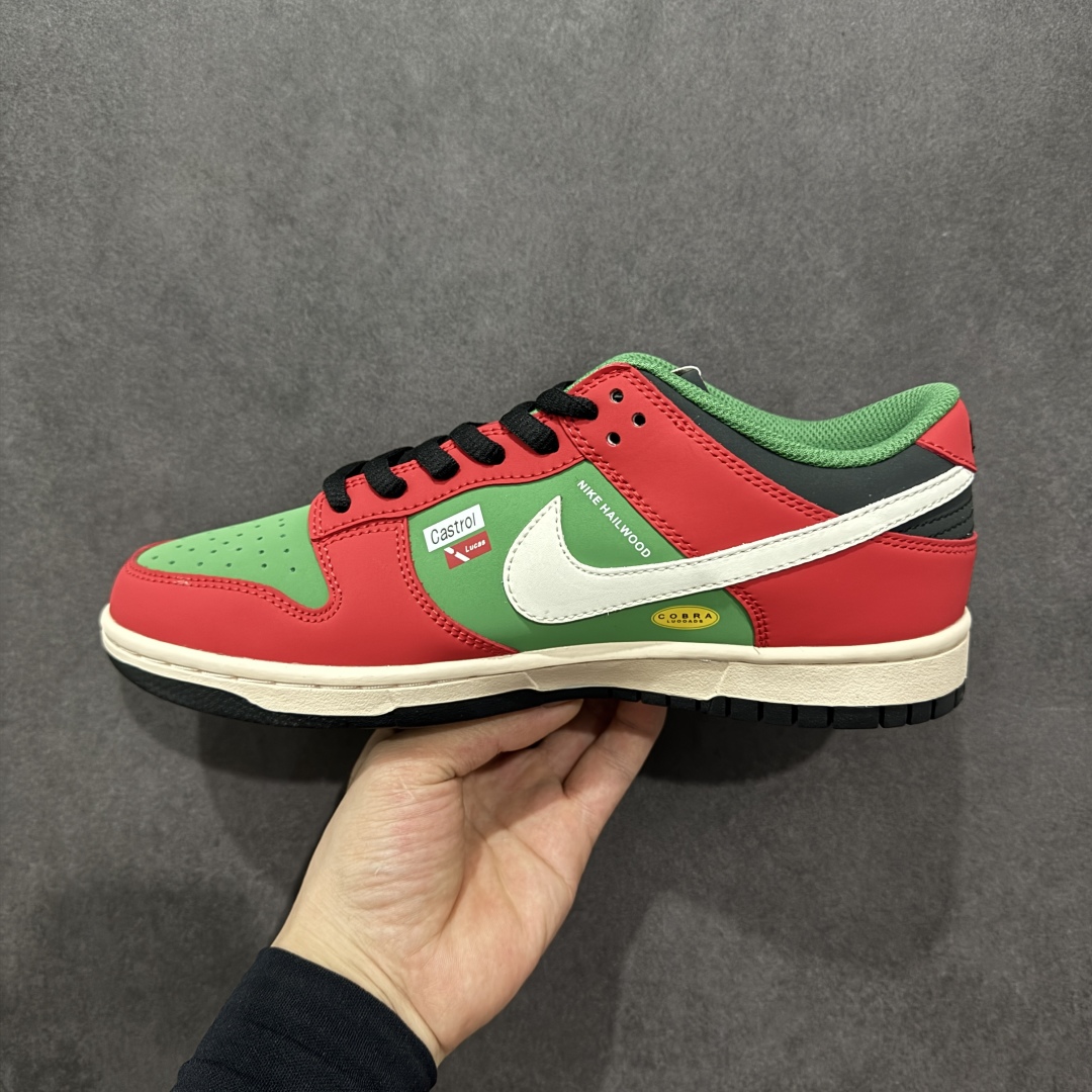  
【定制版】Nike SB Dunk Low 赛车红绿配色 周年高端定制 低帮休闲板鞋 MU0232-