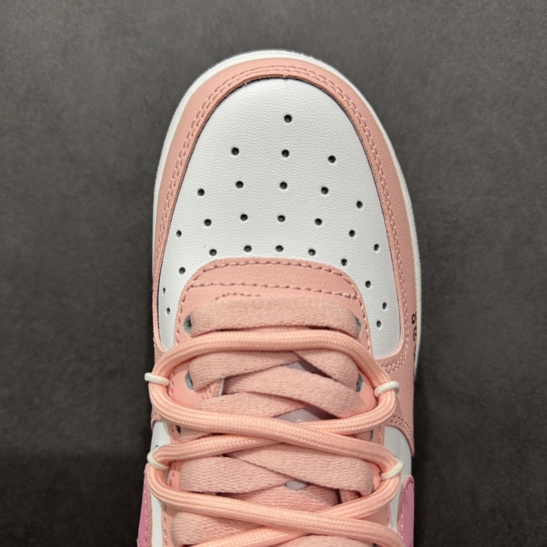 260  【定制版】Nike Air Force 1'07 Low 粉色恋人 空军一号低帮休闲板鞋 YY2023-762