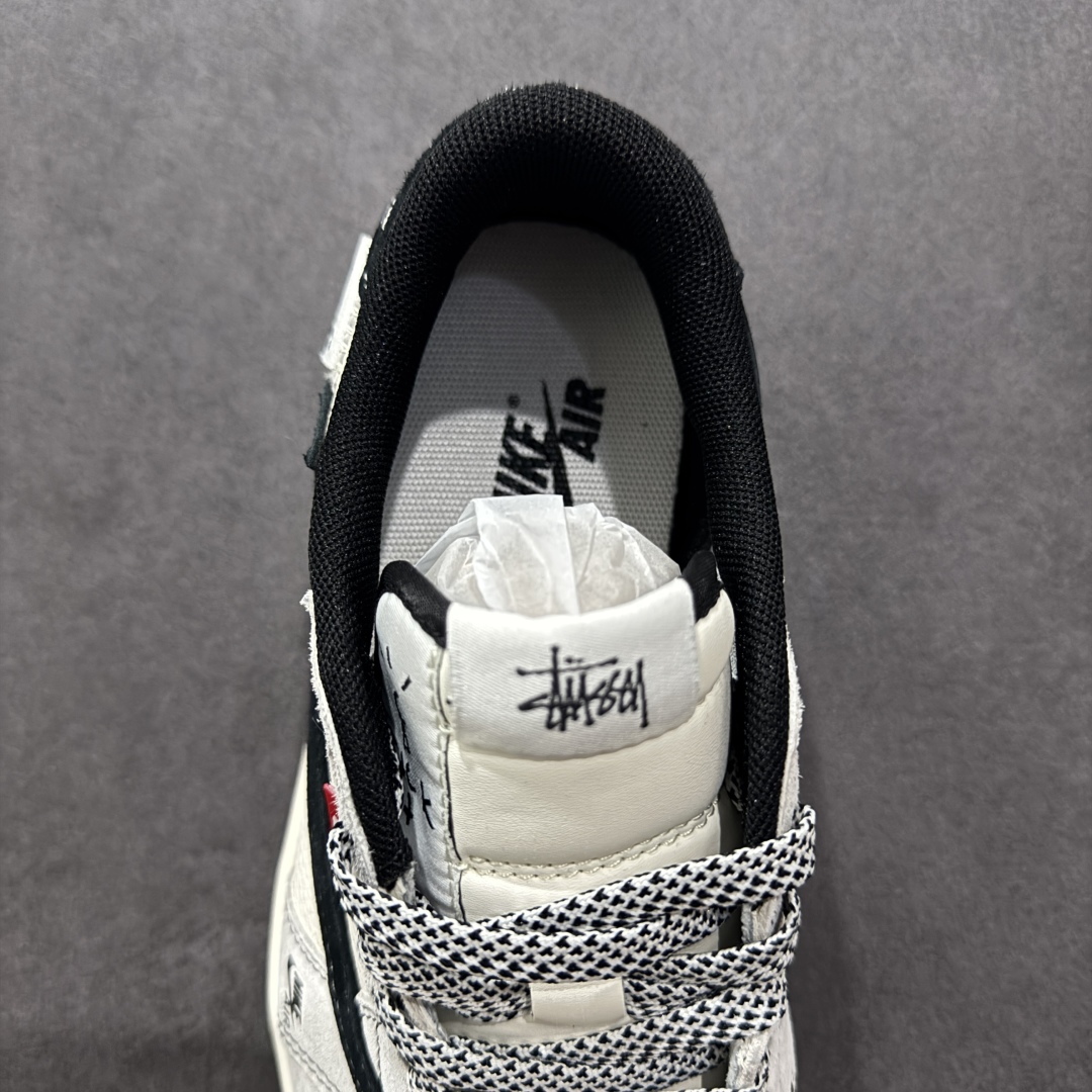 280  【定制版】Travis Scott x Fragment Design x Air Jordan 1 Low OG SP AJ1 乔1 斯图西联名 米黑织布 低帮文化休闲板鞋 YX5066-301