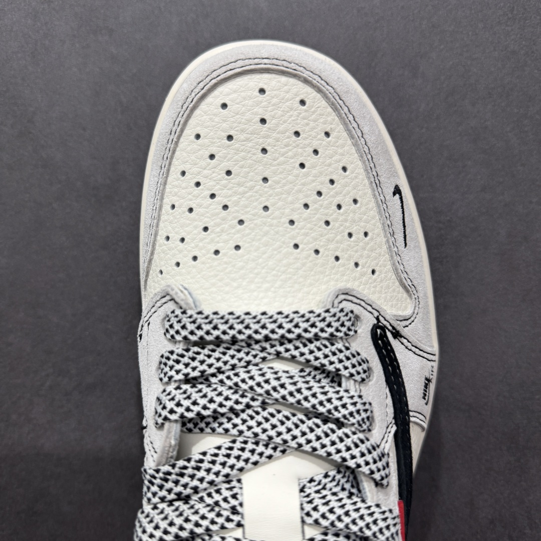 280  【定制版】Travis Scott x Fragment Design x Air Jordan 1 Low OG SP AJ1 乔1 斯图西联名 米黑织布 低帮文化休闲板鞋 YX5066-301