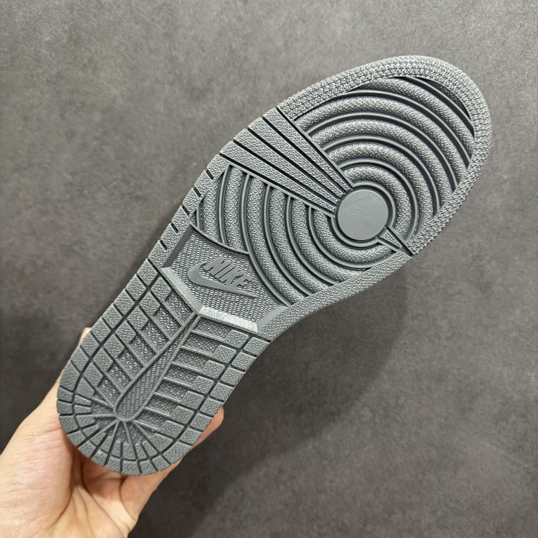 280  【定制版】Travis Scott x Fragment Design x Air Jordan 1 Low OG SP AJ1 乔1 北面联名 米灰波浪 低帮文化休闲板鞋 XS2024-013