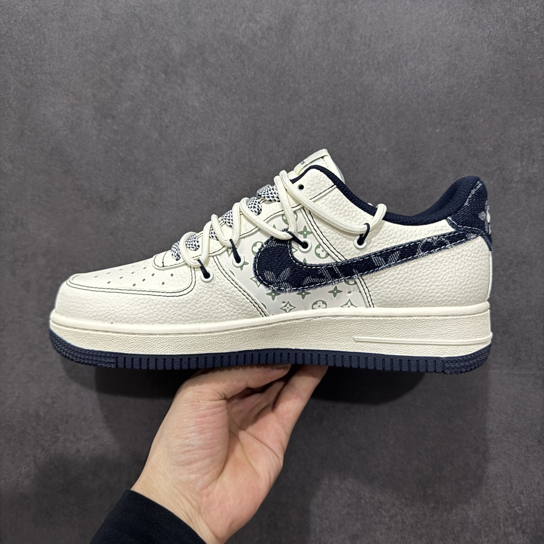 260  【定制版】Nike Air Force 1'07 Low LV联名 黑牛仔勾抽绳 空军一号低帮休闲板鞋 DM6868-060