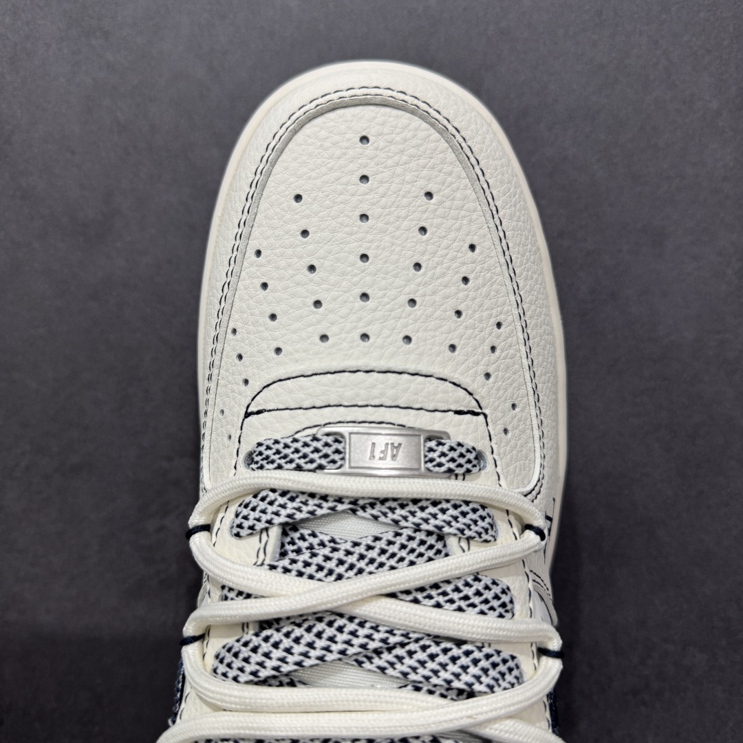 260  【定制版】Nike Air Force 1'07 Low LV联名 黑牛仔勾抽绳 空军一号低帮休闲板鞋 DM6868-060