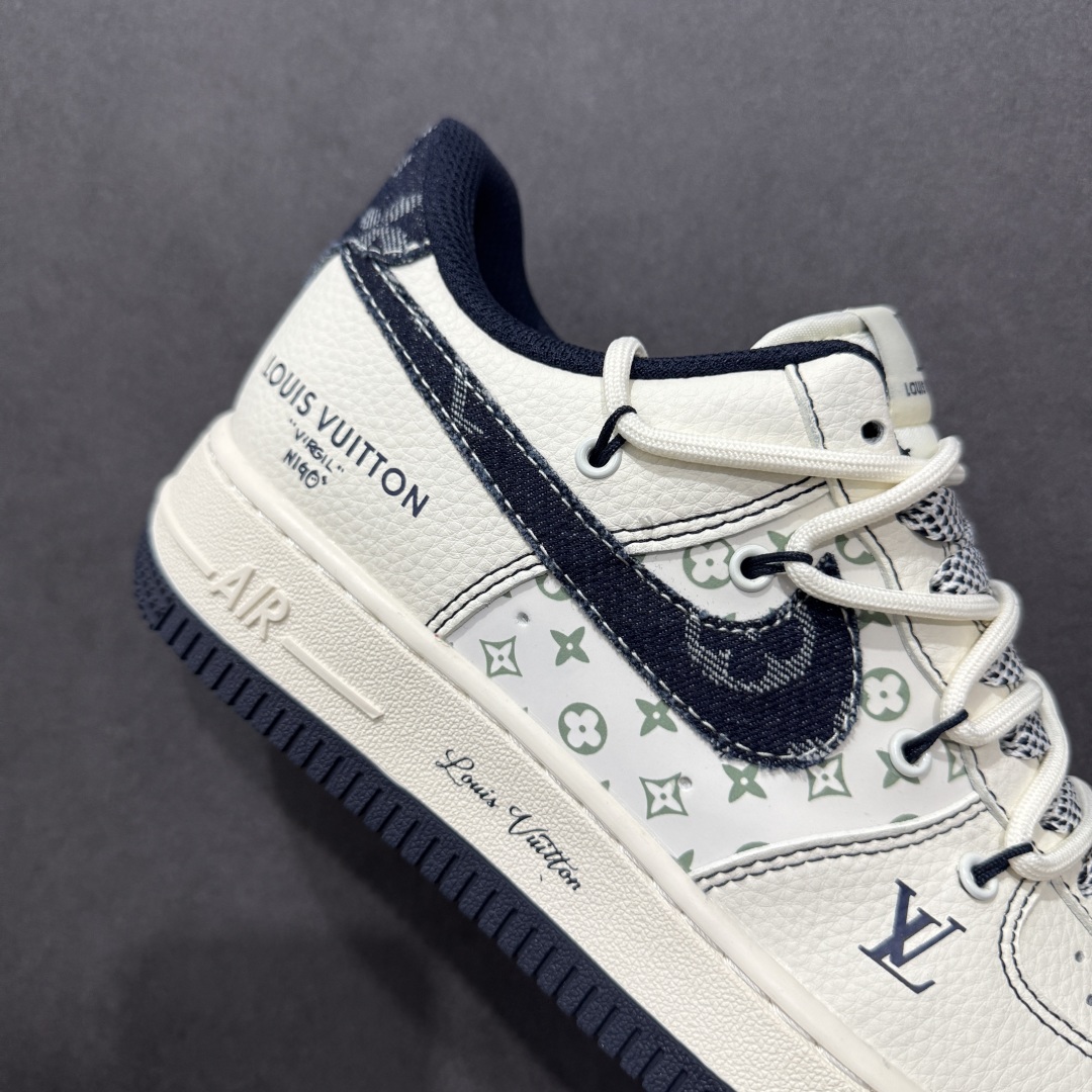 260  【定制版】Nike Air Force 1'07 Low LV联名 黑牛仔勾抽绳 空军一号低帮休闲板鞋 DM6868-060