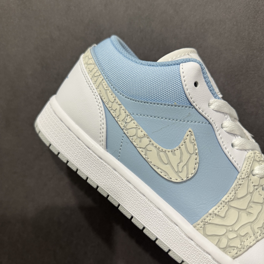 200  【K版】Air Jordan AJ1 Low 白蓝爆裂纹 IB7692-400