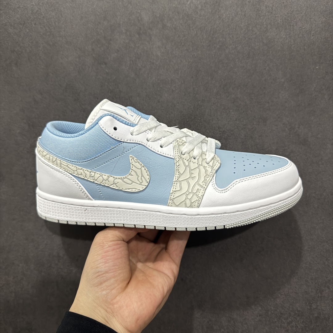 200  【K版】Air Jordan AJ1 Low 白蓝爆裂纹 IB7692-400