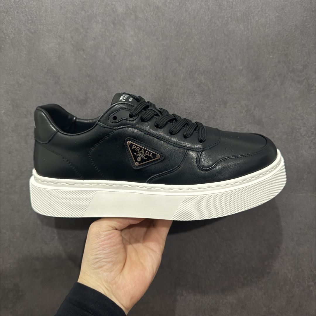 420  【广东纯原版本】PRADA 普拉达 厚底徽标 低帮休闲运动鞋