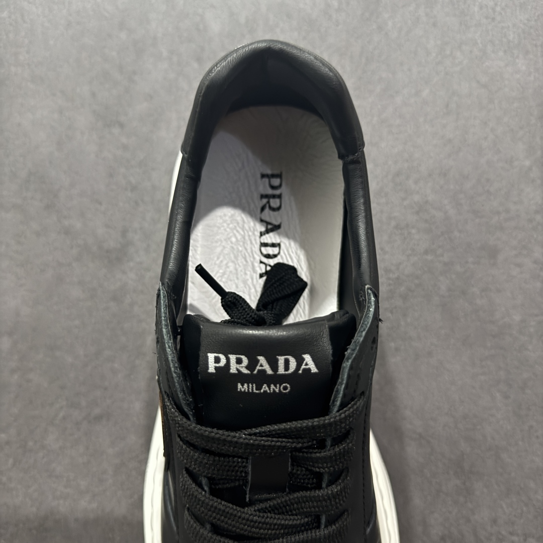 420  【广东纯原版本】PRADA 普拉达 厚底徽标 低帮休闲运动鞋