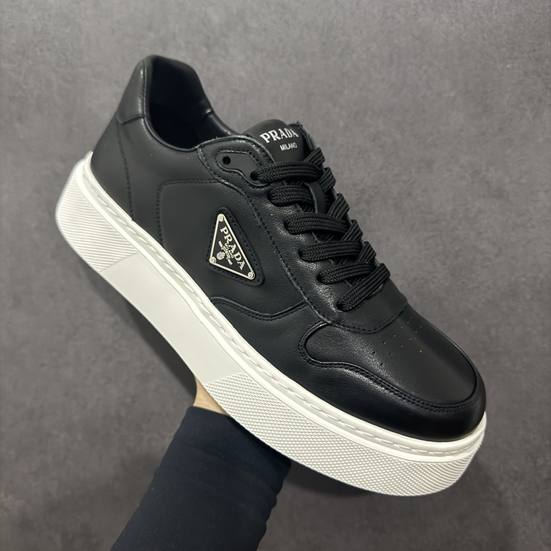 420  【广东纯原版本】PRADA 普拉达 厚底徽标 低帮休闲运动鞋