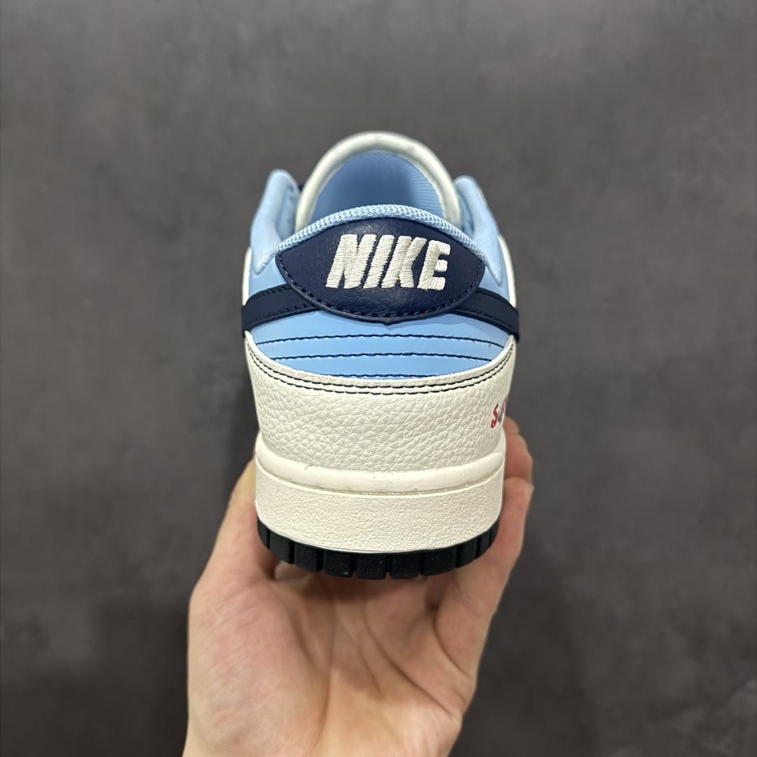  
【定制版】Nike SB Dunk Low Sup系列 米白藏蓝勾 周年高端定制 低帮休闲板鞋 FC