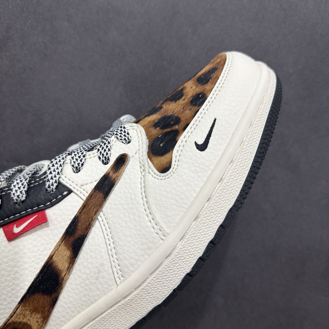 280  【定制版】Travis Scott x Fragment Design x Air Jordan 1 Low OG SP AJ1 乔1 Supreme联名 豹纹 低帮文化休闲板鞋 JJ2508-555
