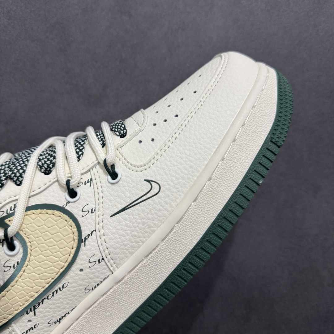 260  【定制版】海外限量发售NIke Air Force 1 '07 Low “Supreme联名——米绿抽绳”空军一号 低帮 运动鞋  DM6868-057