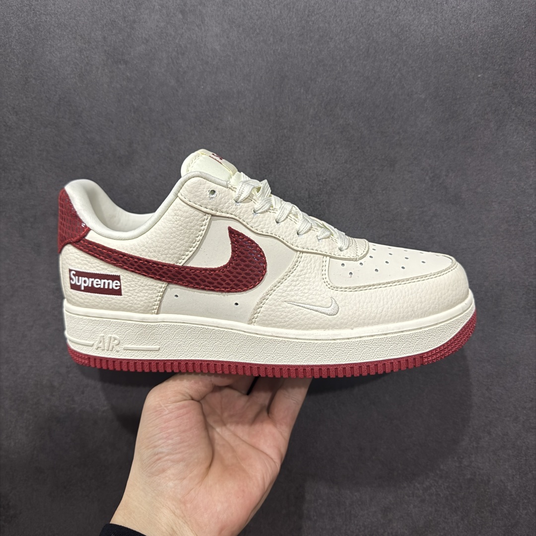 260  NIke Air Force 1 '07 Low “Supreme联名——米红蛇纹勾”空军一号 低帮 运动鞋 DF0188-040