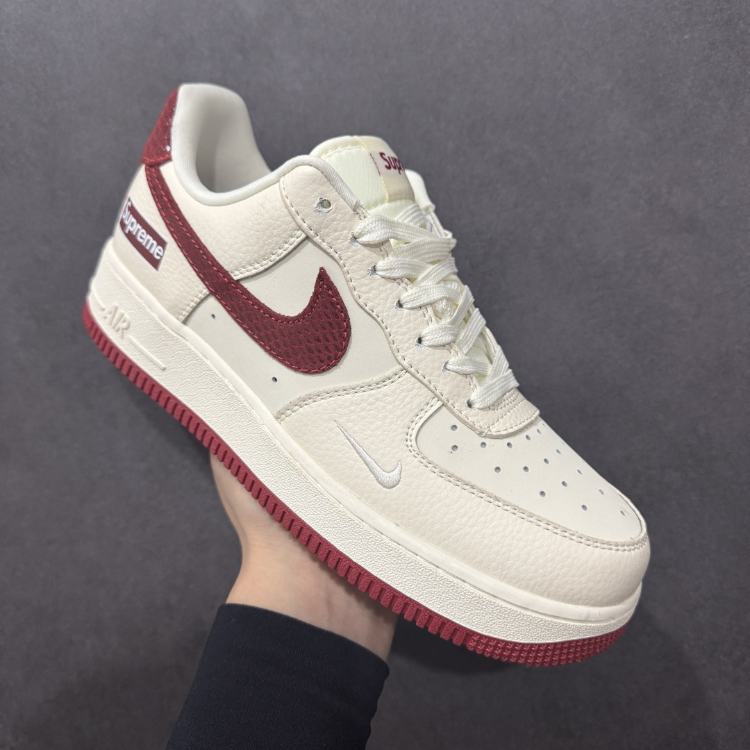 260  NIke Air Force 1 '07 Low “Supreme联名——米红蛇纹勾”空军一号 低帮 运动鞋 DF0188-040