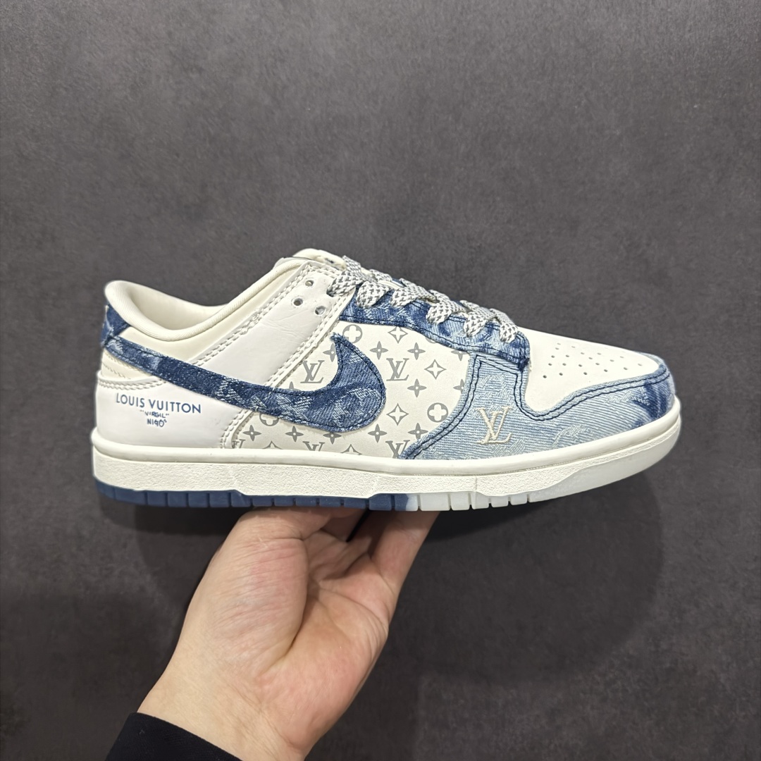  
【定制版】Nike SB Dunk Low LV联名v蓝牛仔 周年高端定制 低帮休闲板鞋 CH831