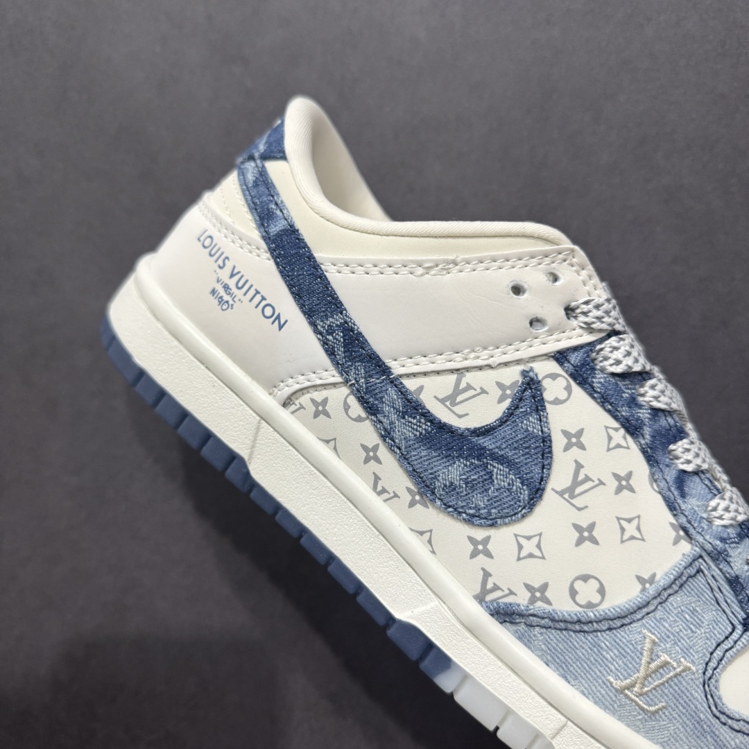  
【定制版】Nike SB Dunk Low LV联名v蓝牛仔 周年高端定制 低帮休闲板鞋 CH831